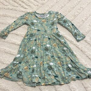 Posh Peanut Green Bell Sleeve Sundress
